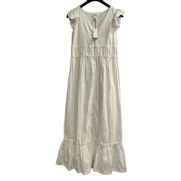 Rachel Zoe Dresses & Skirts - Rachel Zoe Dress 2 White Crochet Tiered Maxi Cottagecore Boho‎ Coquet Wedding